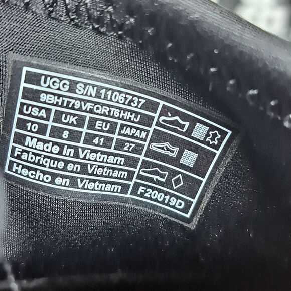 UGG Neutra Graffiti Pop Platform Slip On Sneaker Women's Sz 10 Black White (VGC) - Picture 9 of 9